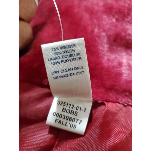 Old Navy Women Solid Red Viscose Short Sleeve Buttons Front Casual Jacket Size L - Picture 10 of 10